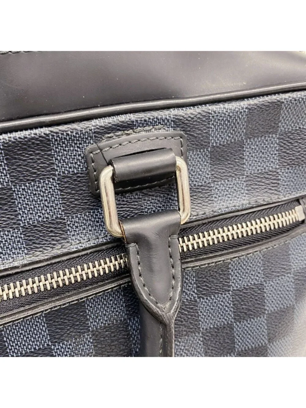 Louis Vuitton Business Bag Damier Cobalt Porte Documents Black Navy